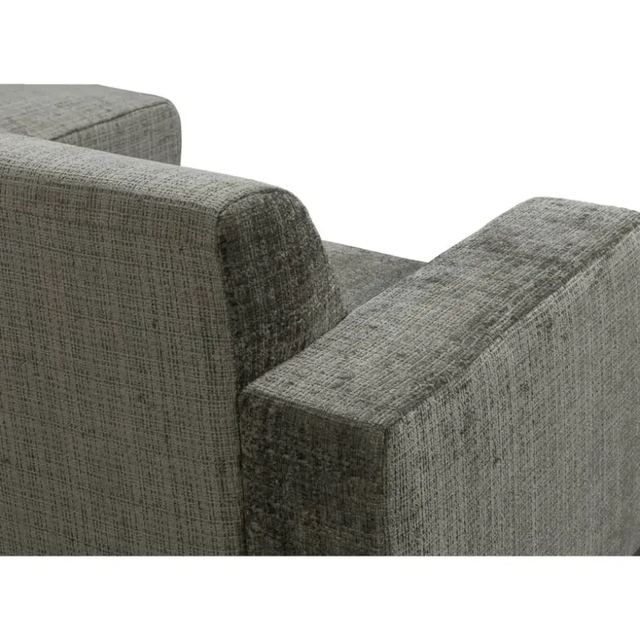 Bank Aberdeen met chaise longue rechts - Cremona - grijs