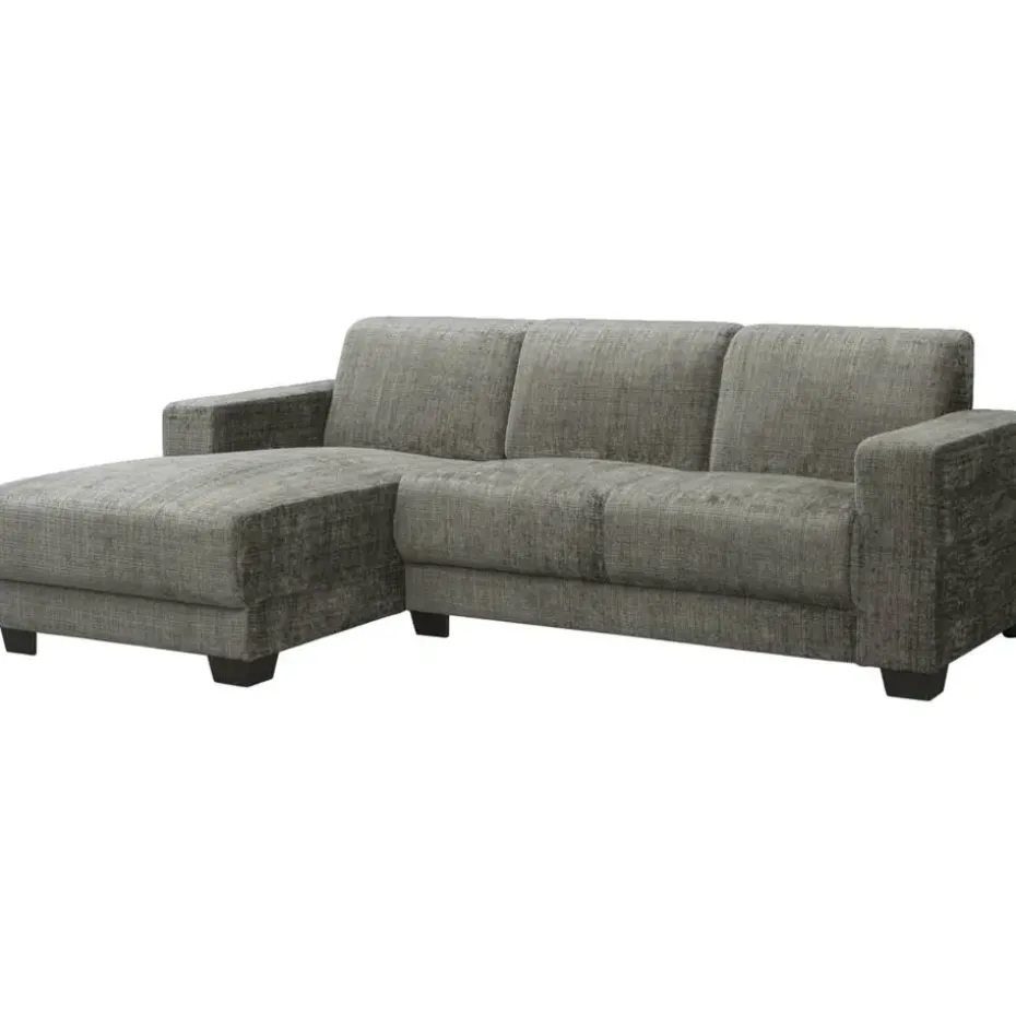 Bank Aberdeen met chaise longue links - Cremona - grijs