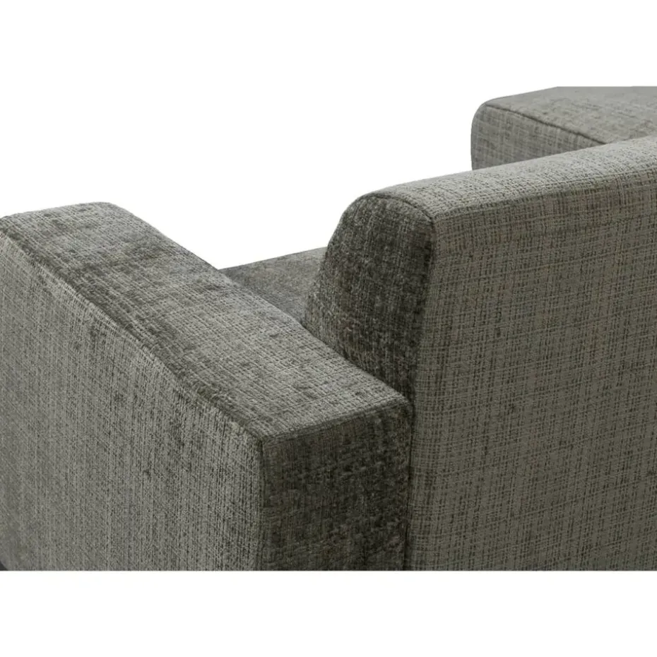 Bank Aberdeen met chaise longue links - Cremona - grijs