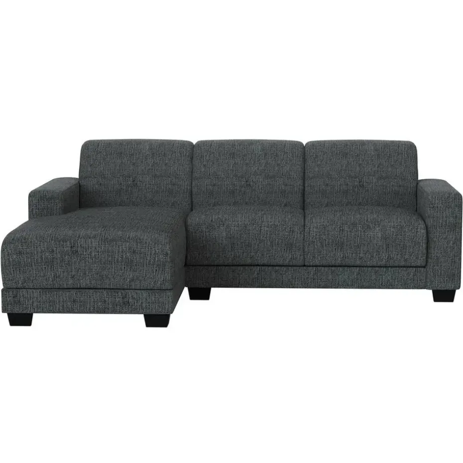 Bank Aberdeen met chaise longue links - Kansas - grijs