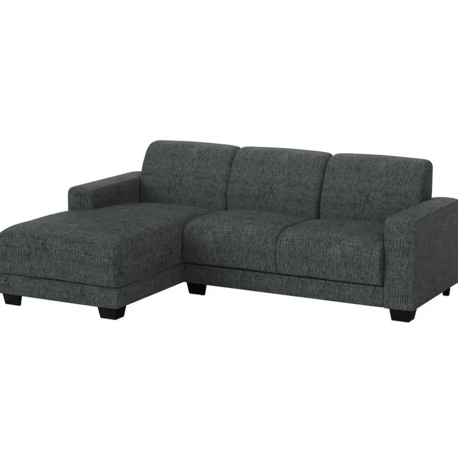 Bank Aberdeen met chaise longue links - Kansas - grijs