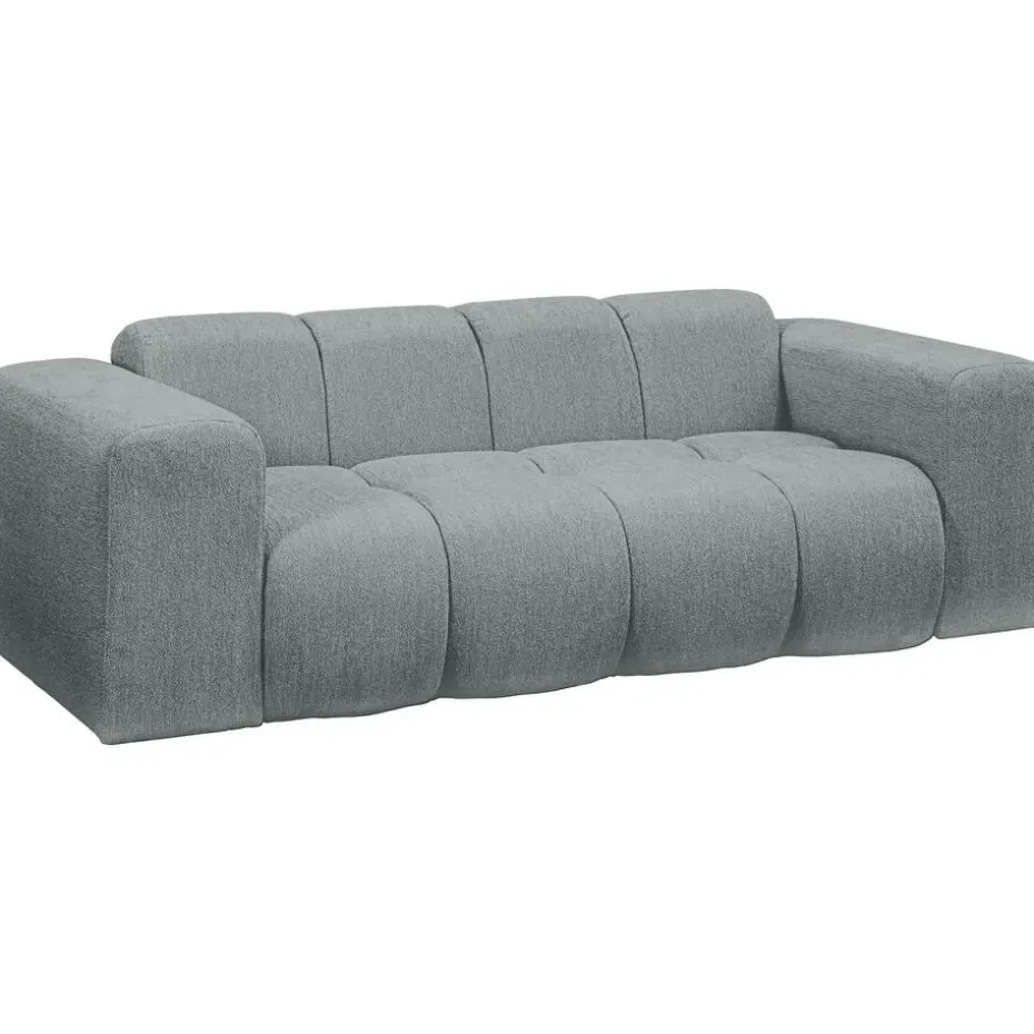 Bank Beau 2-zits - stof Raven - Grijs