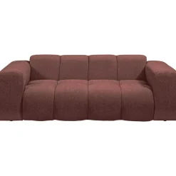 Bank Beau 2-zits - stof Raven - wijnrood