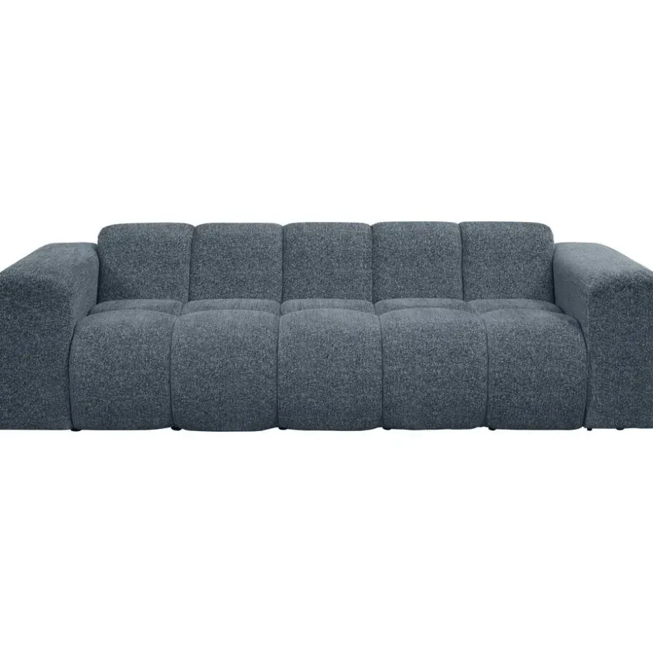 Bank Beau 3-zits - stof Raven - donkerblauw