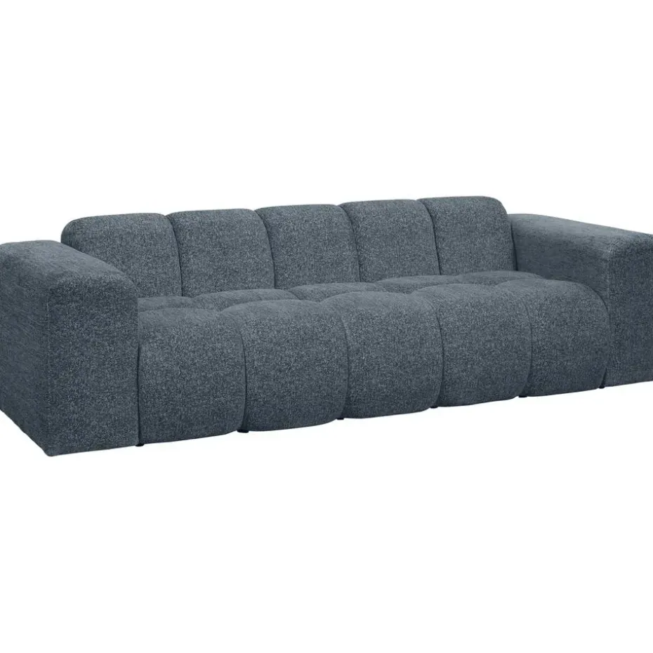 Bank Beau 3-zits - stof Raven - donkerblauw