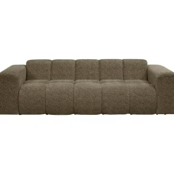 Bank Beau 3-zits - stof Raven - bruin