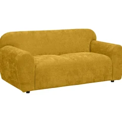 Bank Bibi 2-zits - stof Glory - okergeel