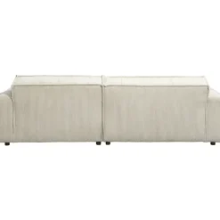 Bank Brooklyn met chaise longue rechts - Soop - crème