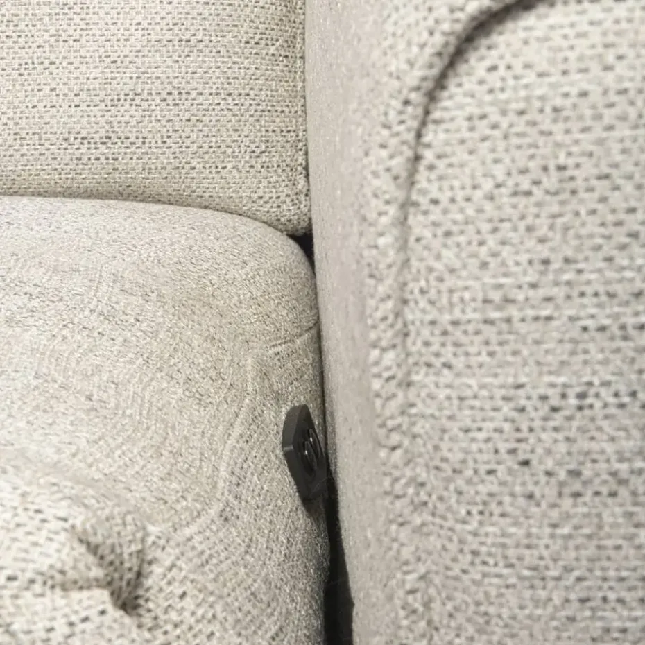 Bank Dave 3-zits - elektrisch verstelbaar - lichtgrijs