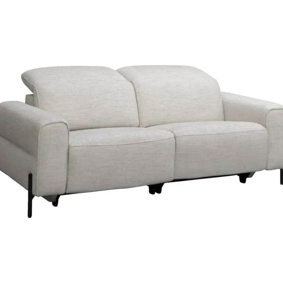 Bank Dave 3-zits - elektrisch verstelbaar - lichtgrijs