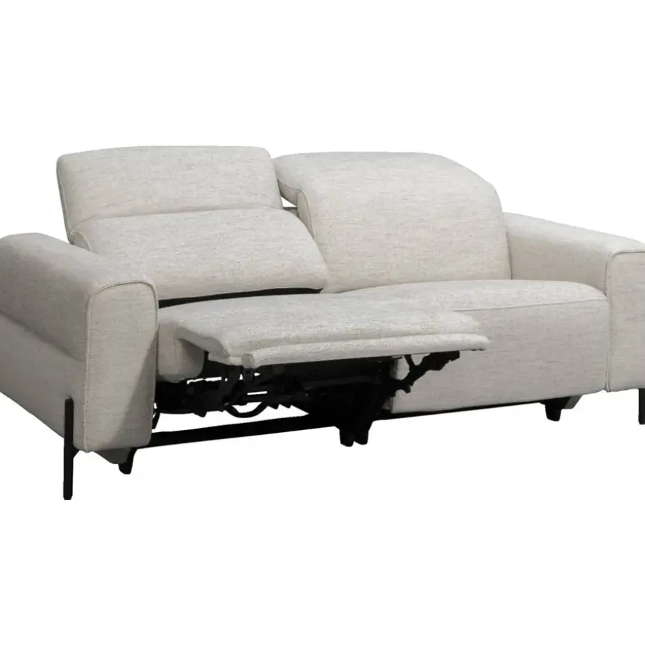 Bank Dave 3-zits - elektrisch verstelbaar - lichtgrijs