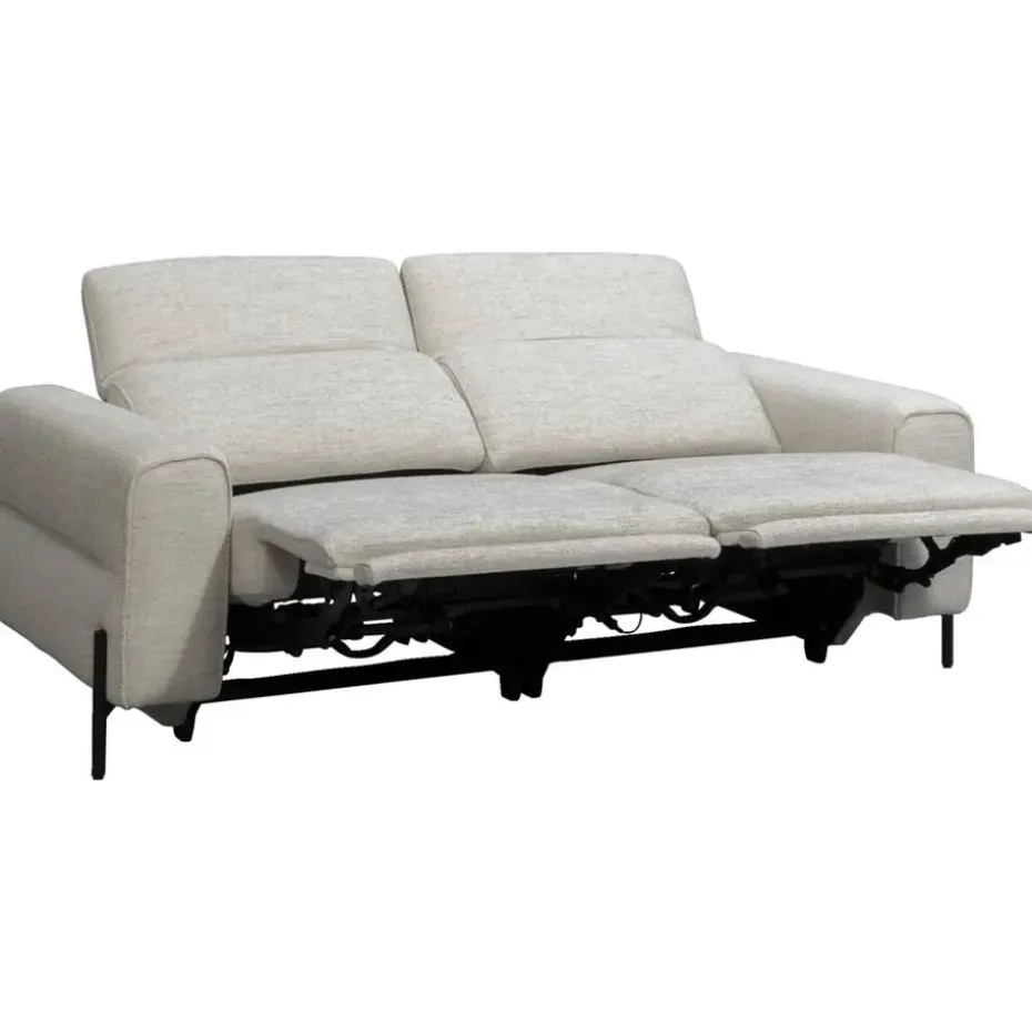 Bank Dave 3-zits - elektrisch verstelbaar - lichtgrijs