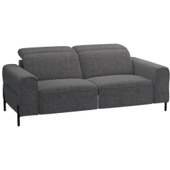 Bank Dave 3-zits - elektrisch verstelbaar - stof Chacha - grijs