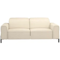 Bank Dave 3-zits - elektrisch verstelbaar - crème