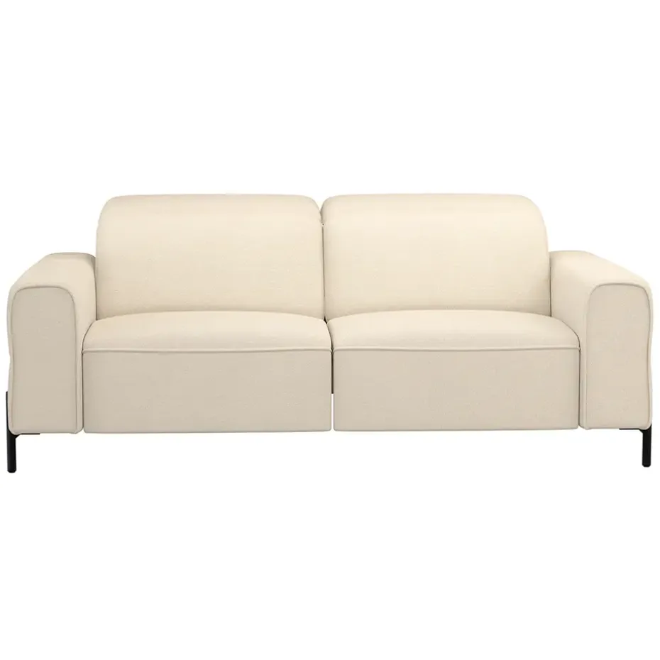 Bank Dave 3-zits - elektrisch verstelbaar - crème