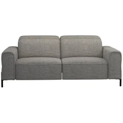 Bank Dave 3-zits - elektrisch verstelbaar - stof Pure - grijs