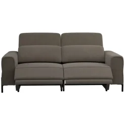 Bank Dave 3-zits - elektrisch verstelbaar - stof Billy Joe - grijs