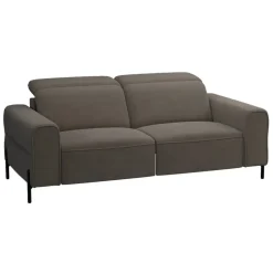 Bank Dave 3-zits - elektrisch verstelbaar - stof Billy Joe - grijs