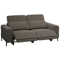 Bank Dave 3-zits - elektrisch verstelbaar - stof Billy Joe - grijs