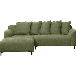 Bank Elsa met chaise longue links - stof Anthology - groen
