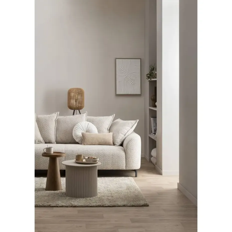 Bank Elsa 3-zits - stof Anthology - beige