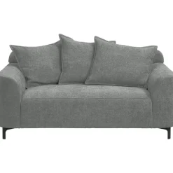 Bank Elsa 2-zits - stof Eden - grijs