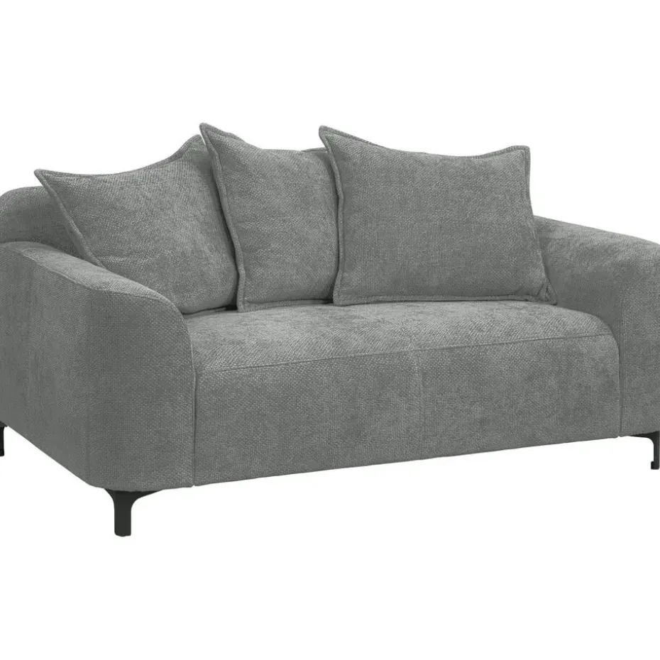 Bank Elsa 2-zits - stof Eden - grijs