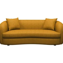 Bank Enzio 3,5-zits - stof Elephant - okergeel