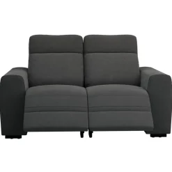 Bank James elektrisch verstelbaar 2-zits - stof Supple - antraciet