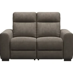 Bank James elektrisch verstelbaar 2-zits - stof Billy Joe - grijs