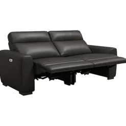 Bank James elektrisch verstelbaar 3-zits - stof Melbourne - zwart