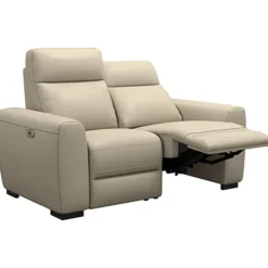 Bank James elektrisch verstelbaar 2-zits - stof Melbourne - taupe