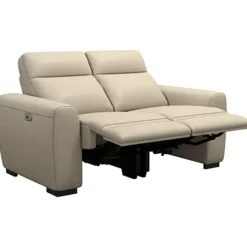 Bank James elektrisch verstelbaar 2-zits - stof Melbourne - taupe