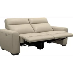 Bank James elektrisch verstelbaar 3-zits - stof Melbourne - taupe