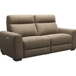 Bank James elektrisch verstelbaar 3-zits - stof Gaucho - taupe