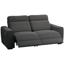 Bank James elektrisch verstelbaar 3-zits - stof Supple - antraciet