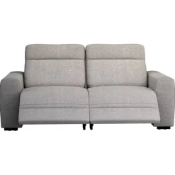 Bank James elektrisch verstelbaar 3-zits - stof Belfast - grijs