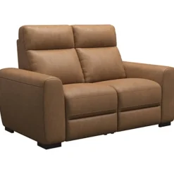 Bank James 2-zits - stof Supple - cognac