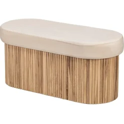 Bank met opbergruimte enl fluweel