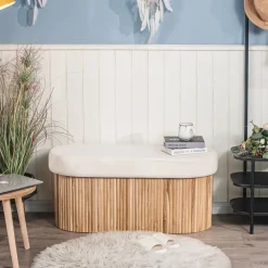 Bank met opbergruimte enl fluweel