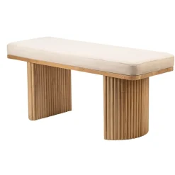 Bank met opbergruimte in fluweel