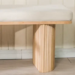 Bank met opbergruimte in fluweel