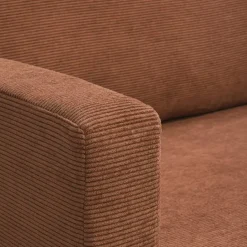 Bank Siem 2,5-zits - ribstof Fjord - terracotta