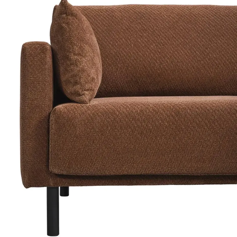 Bank Siem 2,5-zits - stof Egon - terracotta