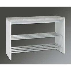 Bank Tillio 81cm, 2 rekken - chroom/beton decor