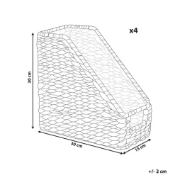 BAOLOC - Documentenmand set van 4 - Natuurlijk - Waterhyacint
