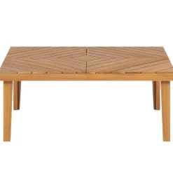 BARATTI - Loungeset voor 4 - Lichte houtkleur/Beige - Acaciahout