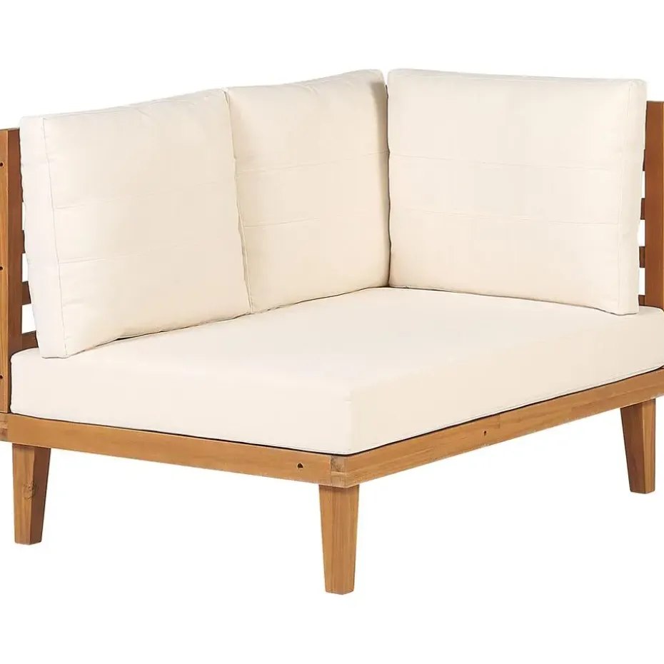 BARATTI - Loungeset voor 4 - Lichte houtkleur/Beige - Acaciahout