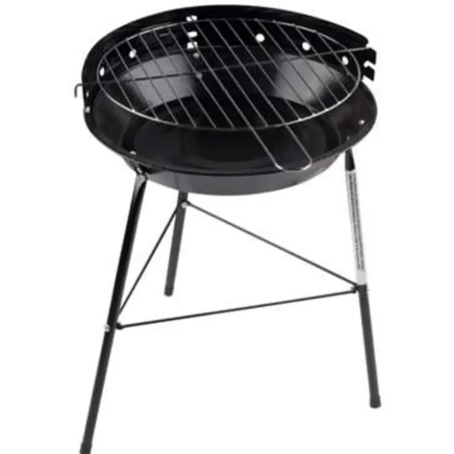 Barbecue - houtskool BBQ - driepoot - zwart - 33 x 43 cm