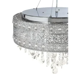 BARBEIRA - Kroonluchter - Zilver - Ijzer